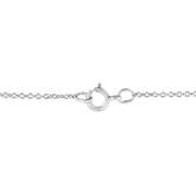 Bids.com .925 Sterling Silver Diamond Accent Cancer Zodiac Design 18" Pendant Necklace Medallion (K-L Color, I1-I2 Clarity) Necklaces