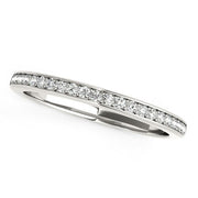 Bids.com 14k White Gold Classic Style Diamond Wedding Band (1/5 cttw) Rings