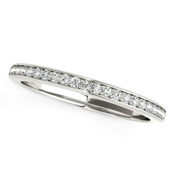 Bids.com 14k White Gold Classic Style Diamond Wedding Band (1/5 cttw) Rings