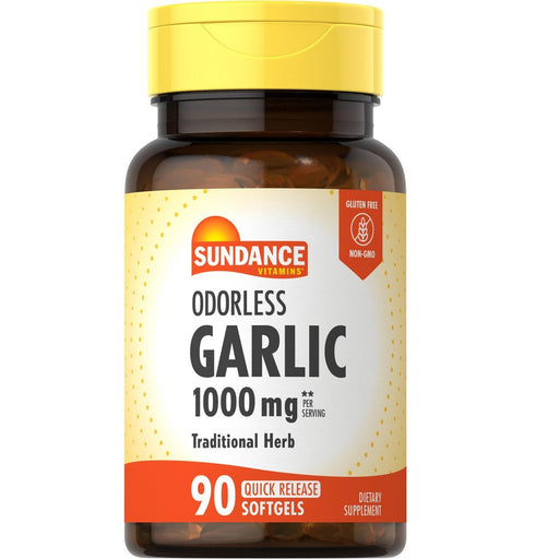 Sundance Sundance Vitamins Odorless Garlic Softgels, 500 Mg, 90 Tabs Health & Beauty