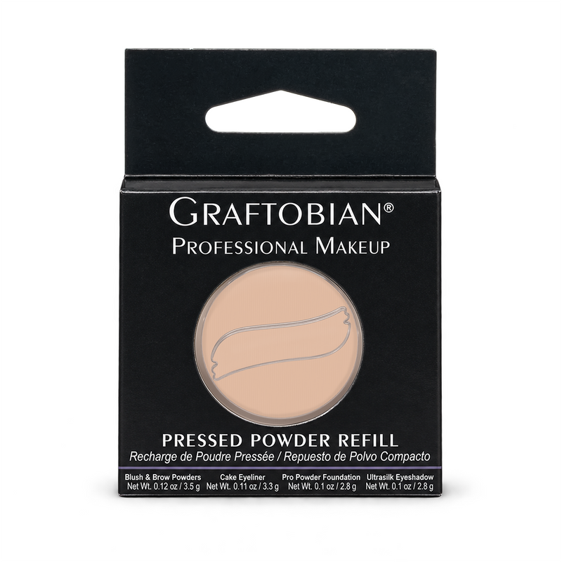 Graftobian Make-Up Company Pro Powder™ Foundation Refills, Ultra HD Pressed Powder White Smoke (N) Milk N Honey