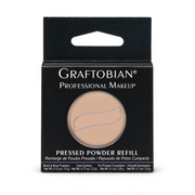 Graftobian Make-Up Company Pro Powder™ Foundation Refills, Ultra HD Pressed Powder White Smoke (C) Pale Honey