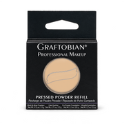 Graftobian Make-Up Company Pro Powder™ Foundation Refills, Ultra HD Pressed Powder White Smoke (W) Butter Cream