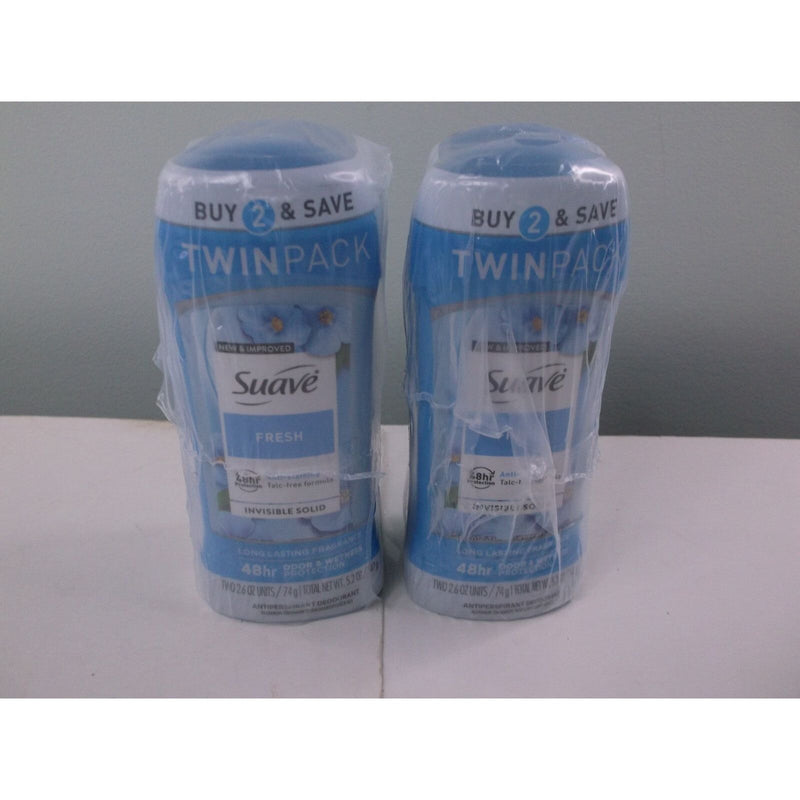 Suave Brands Company LLC Suave Brands Company LLC Antiperspirant Deodorant For Women 48hr Protection Fresh 2.6 Oz Twin Pack Deodorant