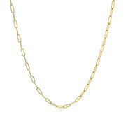 Bids.com 18K Yellow Gold Fine Paperclip Chain (1.50 mm) Necklaces