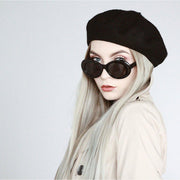 zeroUV Retro 1990's Fashion Oval Clout Goggle Sunglasses Sunglasses