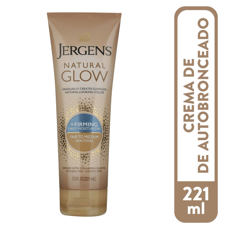 Jergens Jergens Natural Glow +FIRMING Sunless Tanning Daily Body Lotion, Fair To Medium Skin Tone, 7.5 Fl Oz Lotion & Moisturizer