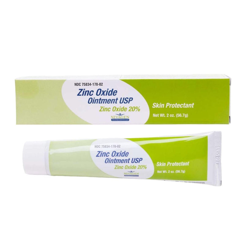 Nivagen Nivagen Zinc Oxide 20% Ointment USP – Skin Protectant – 2 OZ Skin Care