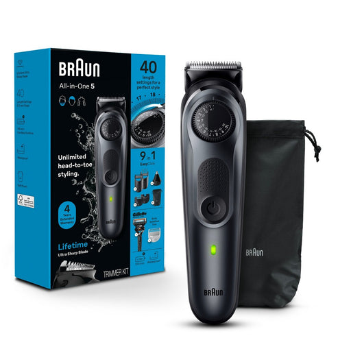 Braun Braun All-In-One Style Kit Series-5 AiO5470 Rechargeable 9-in-1 Body Beard & Hair Trimmer Hair Removal