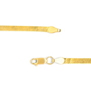 Bids.com Unisex Solid 14K Yellow Gold 2.8mm Imperial Herringbone Chain Necklace - 18" Inches Necklaces