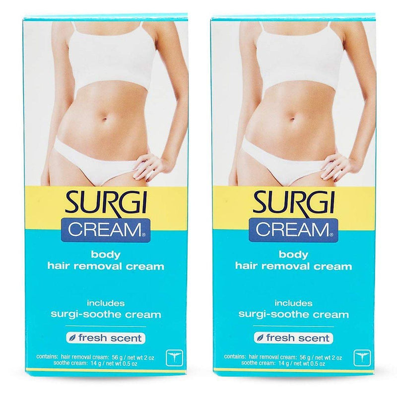 Surgi Surgi Cream Body Hair Remover Cream, Fresh Scent, 2 Oz Hair Removal