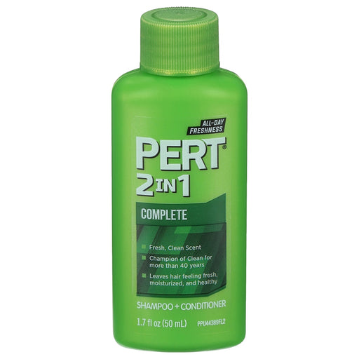 Pert Pert Shampoo & Conditioner, 2 In 1, Classic Clean 1.7 Fl Oz Shampoo & Conditioner Olive Drab