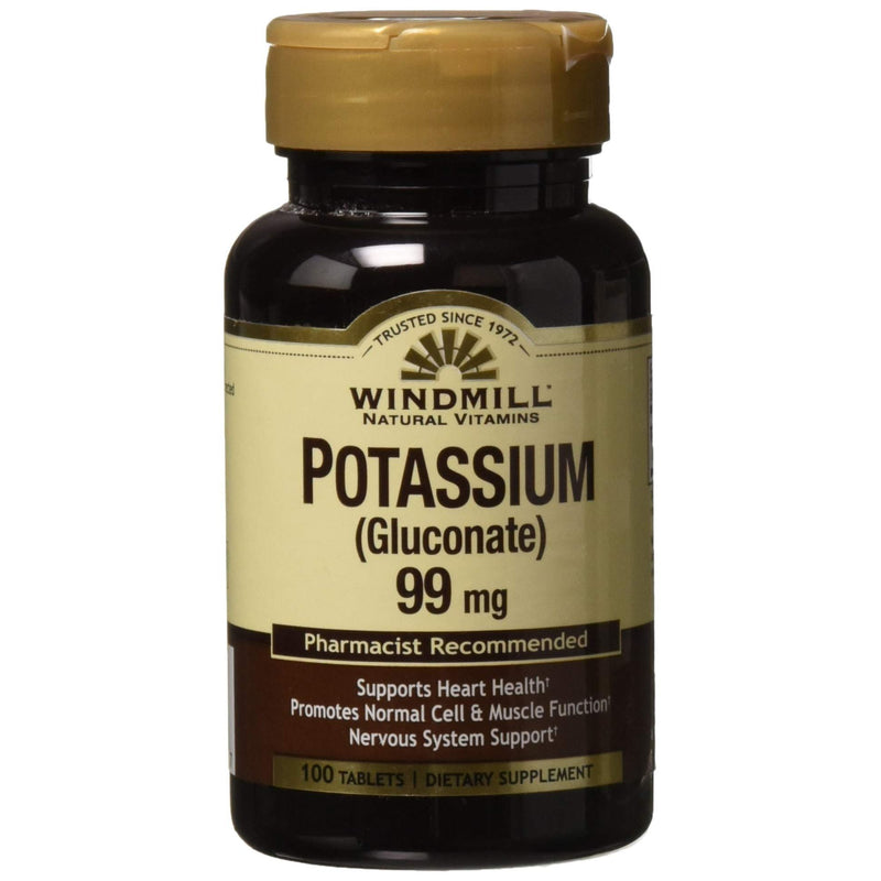 Windmill Windmill Potassium As Gluconate, 99 Mg, Tablets Vitamins & Supplements
