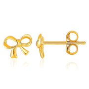 Bids.com 14k Yellow Gold Bow Style Post Earrings Earrings