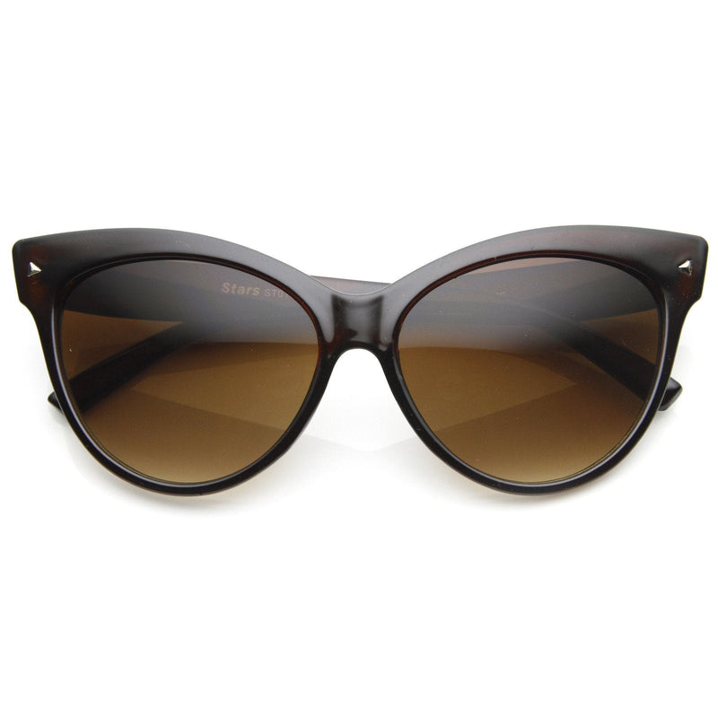 zeroUV High Pointed Tip Inset Frame Oversize Cat Eye Sunglasses 8462 Sunglasses