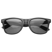 zeroUV Hipster Street Wear Soft Rubber Matte Black Horned Rim Sunglasses 8350 Sunglasses