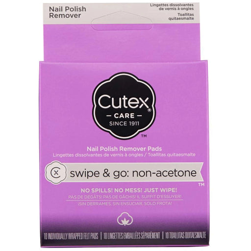 Cutex Cutex Care Swipe & Go Non-Acetone Nail Polish Remover Pads 10ct Nail Polish Removers