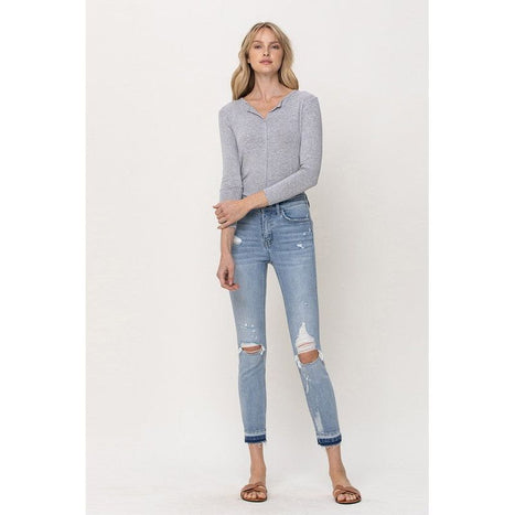 Mid Rise Crop Skinny