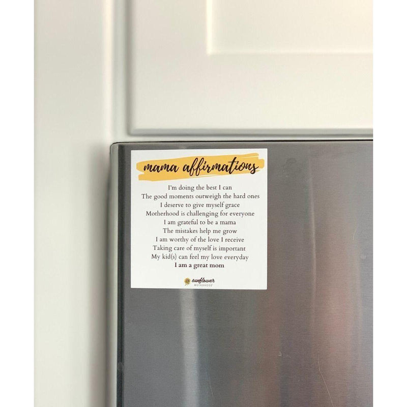 Sunflower Motherhood Affirmation Magnet Magnet