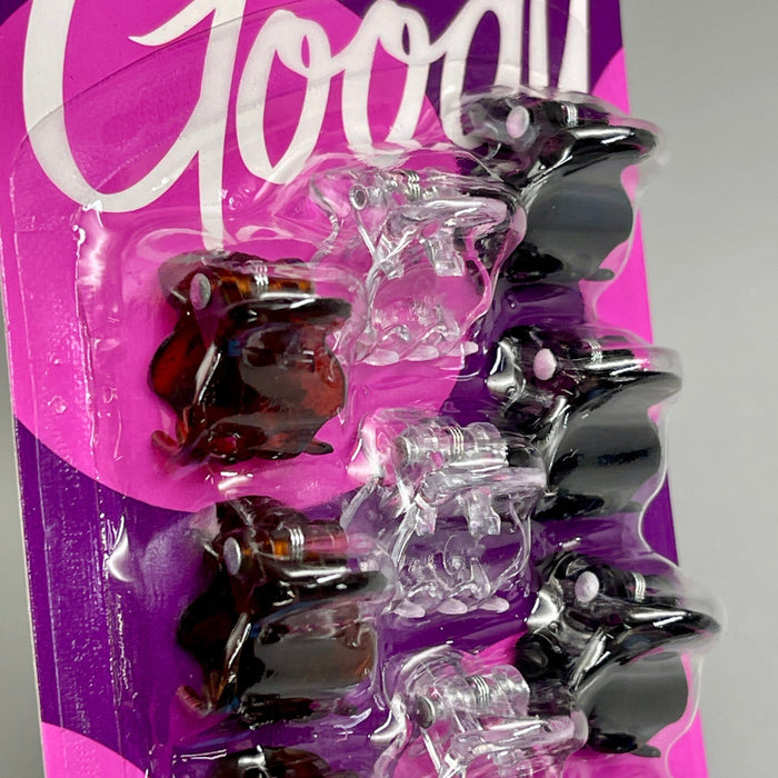 Paywut - Goody 3 Sets Of 15! Mini Claw Hair Clips 45 Ct Black/Brown/Clear 3000136 (New)