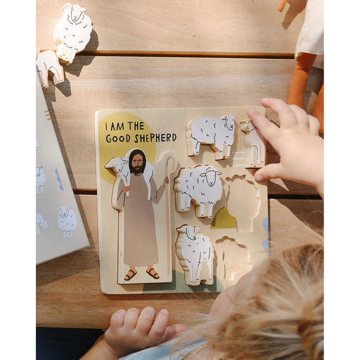 Be A Heart Good Shepherd Wooden Puzzle puzzle