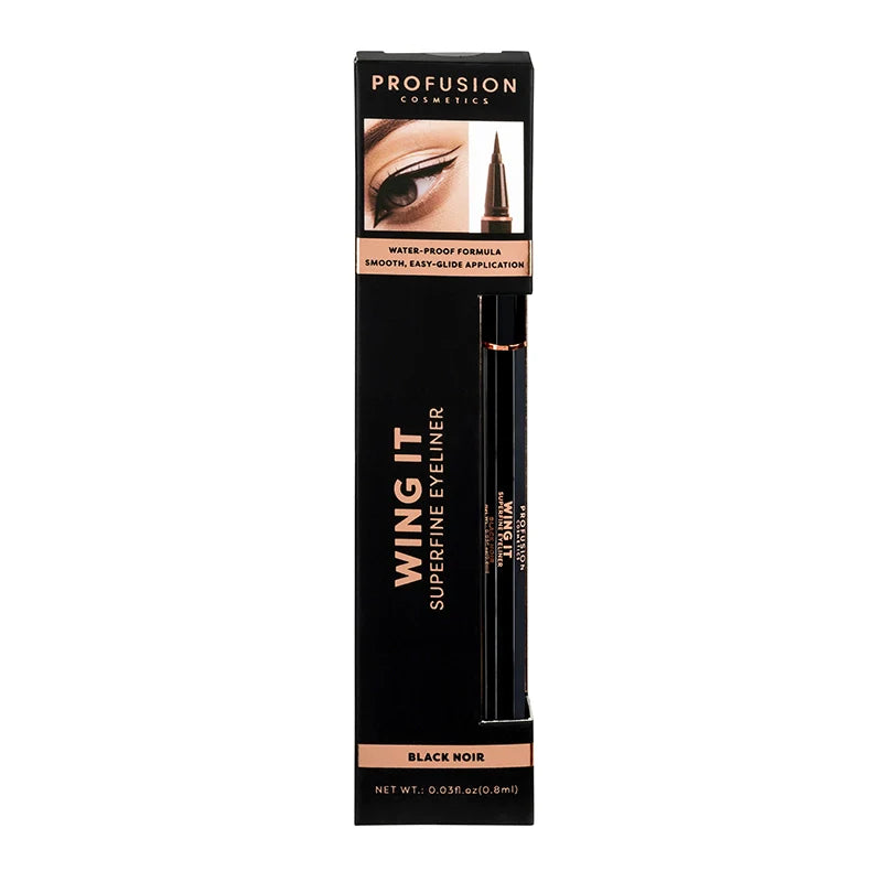 Profusion Cosmetics Wing It Superfine Black Eyeliner Eyes