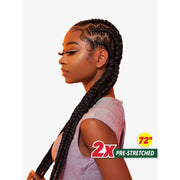 VIP Extensions Sensationnel X-Pression 2X Pre-Stretched Braiding Hair 72" – #613 Hair Extension White Smoke