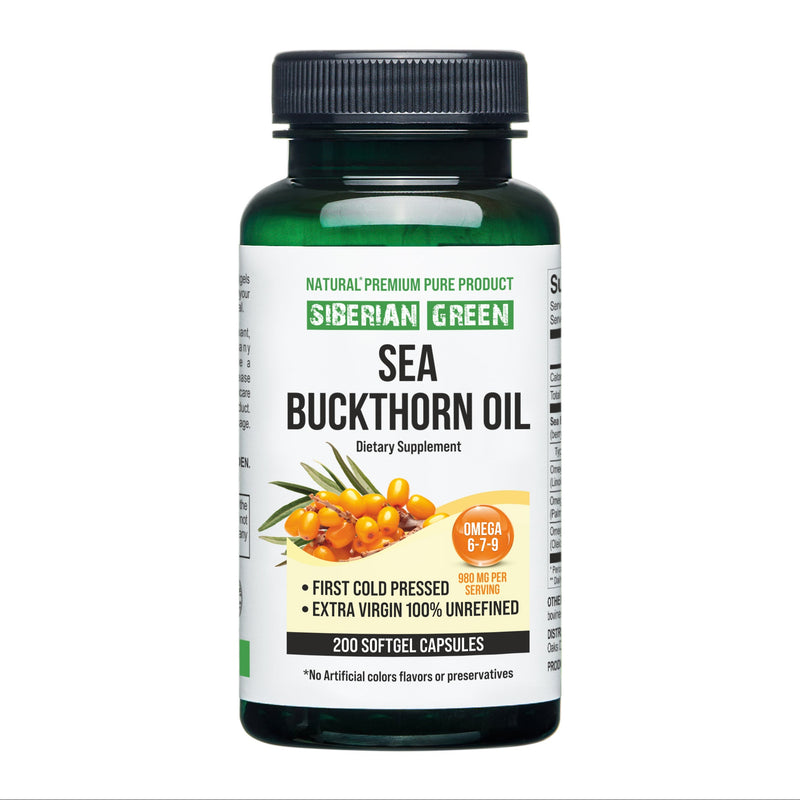 SiberianGreen.com Pure Sea Buckthorn Oil Capsules – Max Potency for Optimal Health Cooking Oils