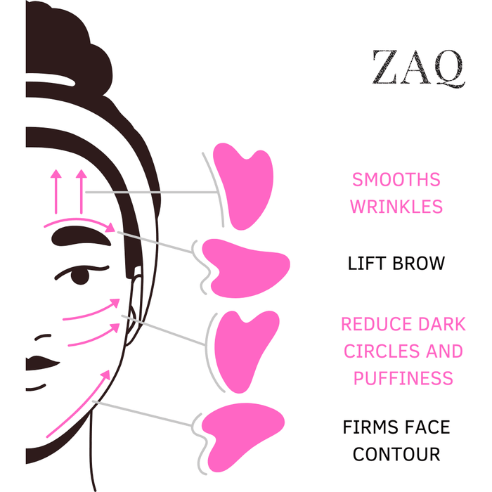 ZAQ Skin & Body - Rose Quartz Gua Sha Board