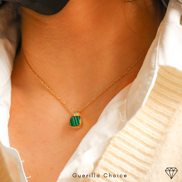 BAYLIE MALACHITE NECKLACE