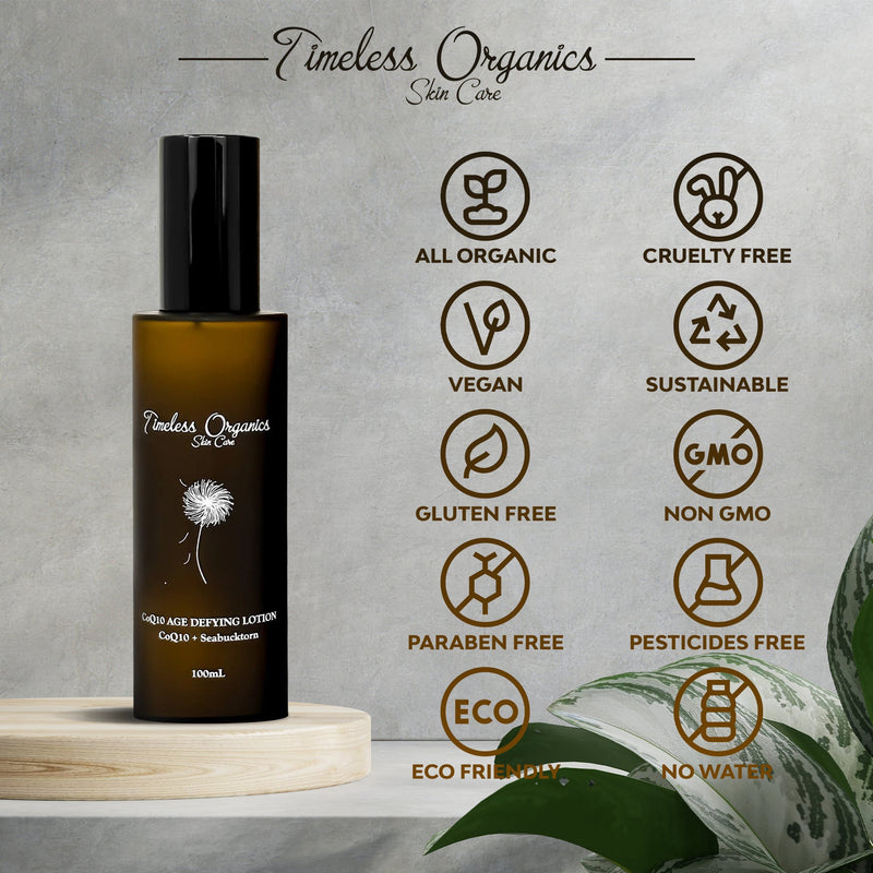 Timeless Organics Skin Care CoQ10 Age Defying Lotion Lotion