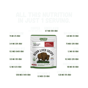 Grazly Bison Liver Crisps - 100% Grass-Fed/Finished Bison Crisp