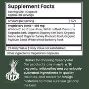 SpeedyVite® Colon Cleaner Gentle — Happy Colon (60 Veg Caps) | Supports Regularity & Natural Elimination* | SpeedyVite® - FREE SHIPPING Veg Capsules