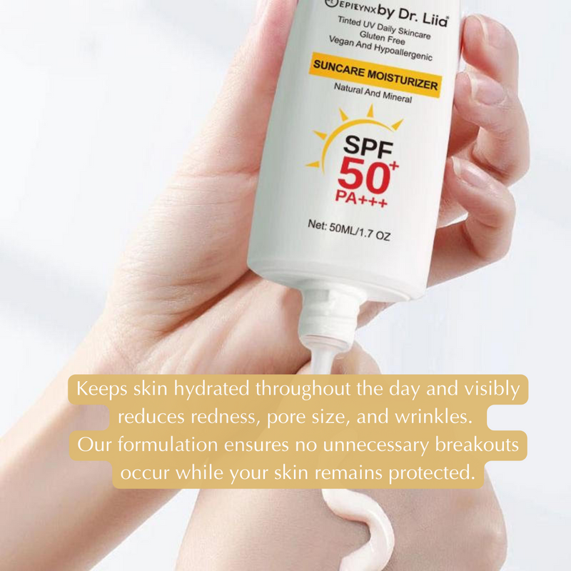EpiLynx SPF 50 Mineral Moisturizer – Hydrating, Vegan & Sensitive-Skin Friendly suncare
