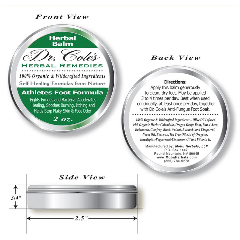 COLEHERBALS Athlete's Foot Protocol Bundle Herbal