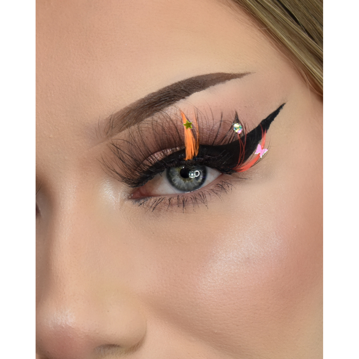 Sorbet Sparkle - Faux Mink Glam Glitter & Rhinestone Glitter Lashes