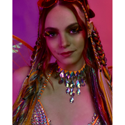 Lunautics Sorbet Sparkle - Faux Mink Glam Glitter & Rhinestone Glitter Lashes False Eyelashes