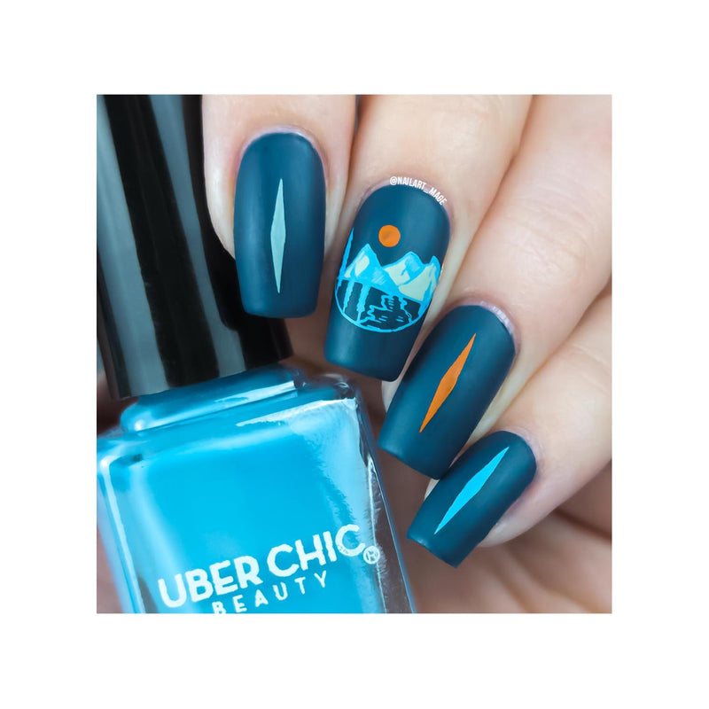 UberChic Beauty Modern Mountainscapes Stamping Plate