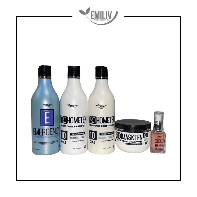 Emiliv Professional Emiliv Professional™ ULTIMATE RECONSTRUCTOR KIT - Homecare Kit + Emergency Polymedic Reconstructor and ProOilTen Home Care