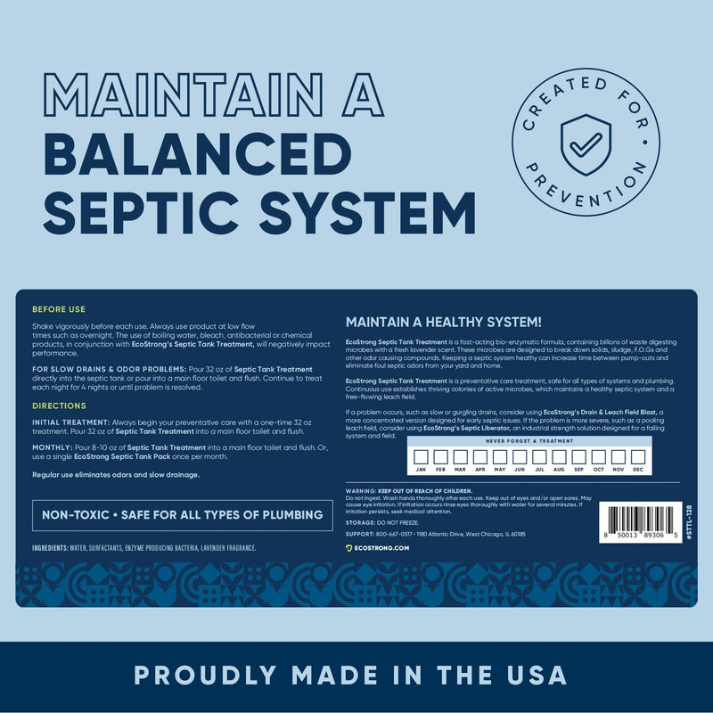 EcoStrong Septic Tank Treatment Liquid Drain & Septic > Septic System Maintenance