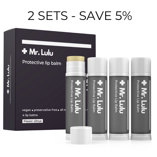 Mr. Lulu Skincare Protective Lip Balm - Set of 4