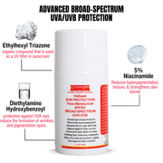gymsegbë Habaek Sun Protection Face Moisturizer SPF50 | Peptides | Niacinamide SPF50 Anti-Aging Facial
