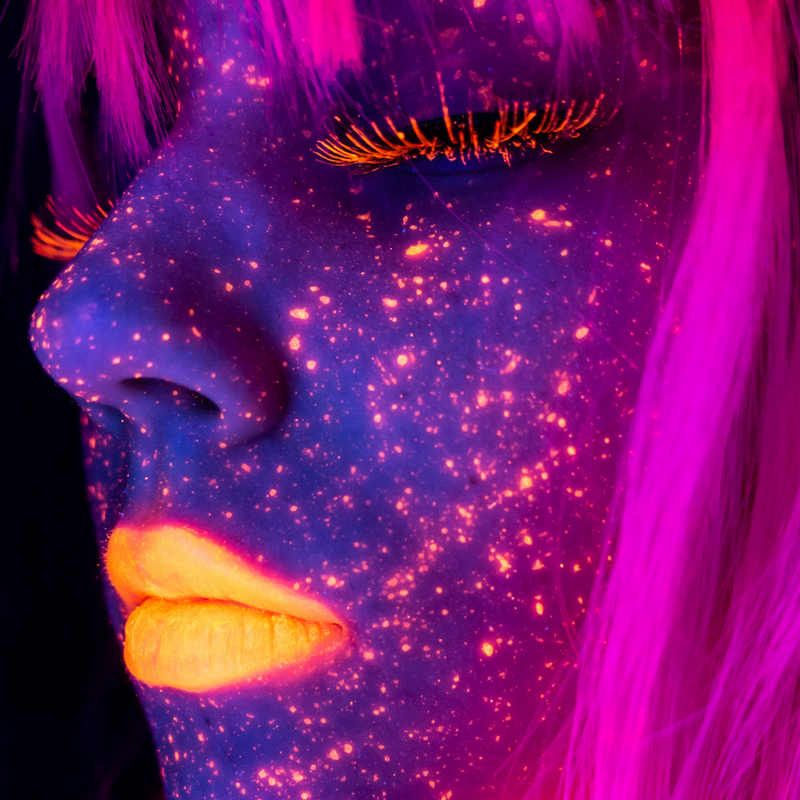 Medusa's Makeup UV Neon Pigment Makeup - Fluorescent Blue