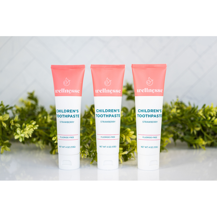 Wellnesse Children'S Strawberry Toothpaste - 3 Pack