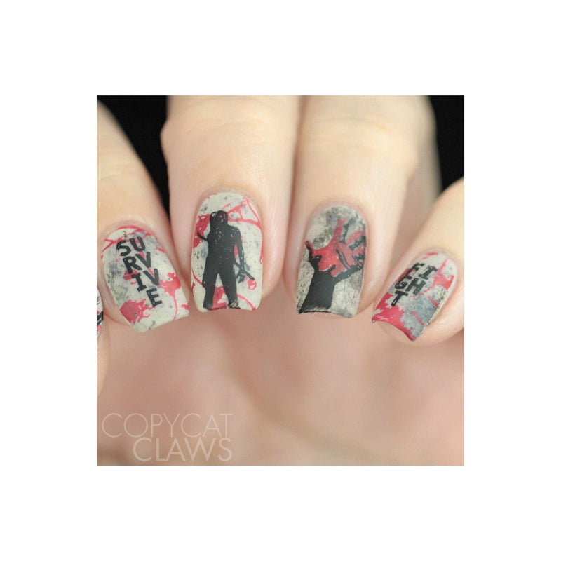 UberChic Beauty Zombie Love-02 Stamping Plate