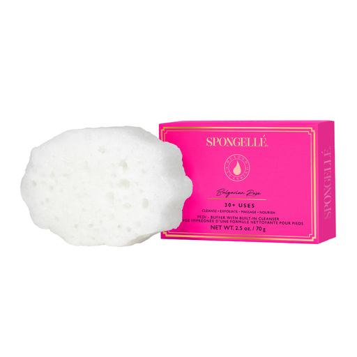 Spongellé Bulgarian Rose | Pedi Buffer Pedi Buffer White Smoke