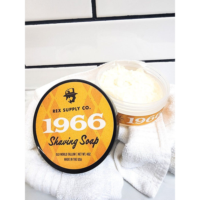 Rex Supply Co. 1966 Old World Tallow Shaving Soap 4 Oz