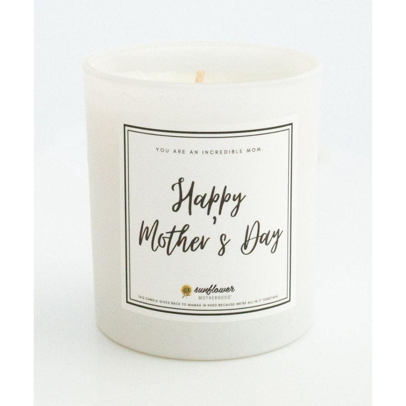 Sunflower Motherhood Happy Mother's Day Candle Candles
