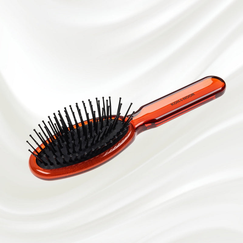 All Seasons Synthetic Pin Hair Brush - Pneumatic Cushion for Thick & Coarse Hair