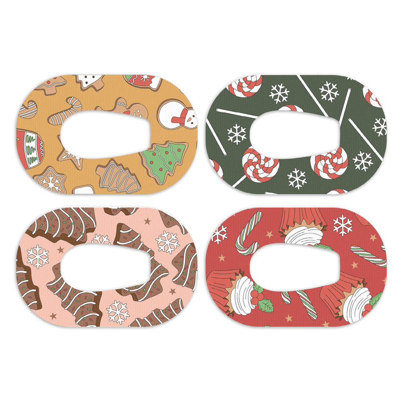 Peelz Christmas Treats Variety Dexcom G6 Patch Tape - Pump Peelz Patch Medical Tape